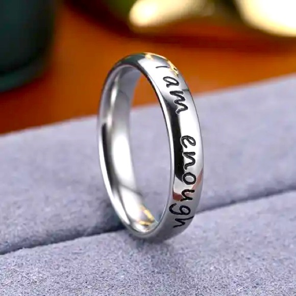 I Am Enough Empowerment Ring (SIZED) - Picture 1 of 8